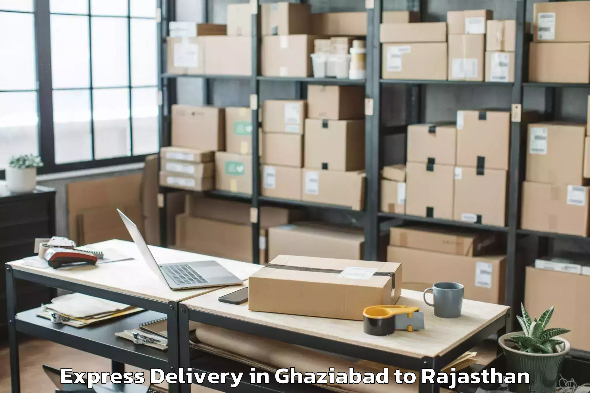 Get Ghaziabad to Laxmangarh Express Delivery